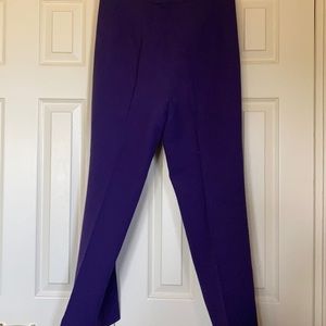 100% Wool Purple Slacks